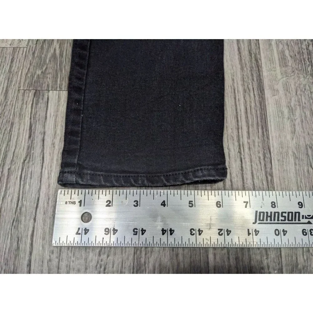 (3/$35) &Denim By‎ H&M Size 36 Skinny Ankle Regular Waist Black Denim Jeans